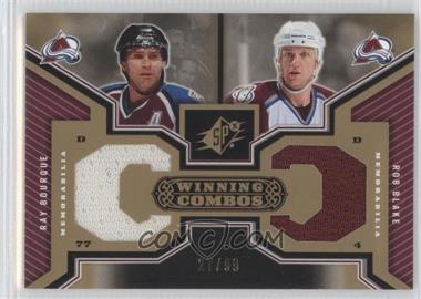 2005-06 SPx - Winning Combos - Gold #WC-BB - Ray Bourque, Rob Blake /99