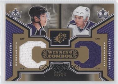 2005-06 SPx - Winning Combos - Gold #WC-BF - Dustin Brown, Alexander Frolov /99