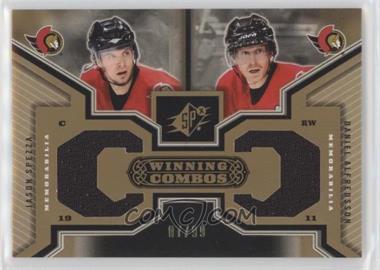 2005-06 SPx - Winning Combos - Gold #WC-SA - Jason Spezza, Daniel Alfredsson /99