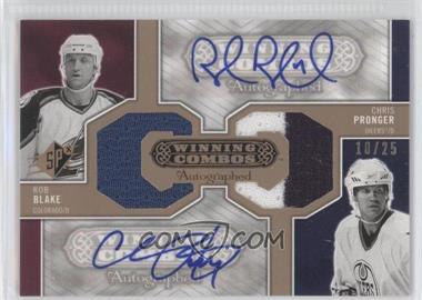 2005-06 SPx - Winning Combos Autographed #AWC-BP - Rob Blake, Chris Pronger /25