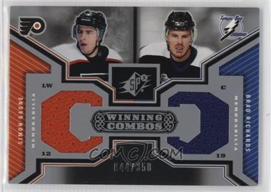 2005-06 SPx - Winning Combos #WC-GR - Simon Gagne, Brad Richards /350