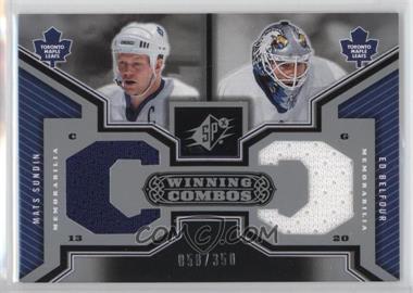 2005-06 SPx - Winning Combos #WC-TO - Mats Sundin, Ed Belfour /350