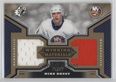 2005-06 SPx - Winning Materials - Gold #WM-BY - Mike Bossy /99