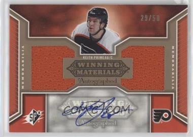 2005-06 SPx - Winning Materials Autographed #AWM-KP - Keith Primeau /50