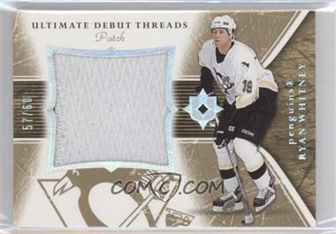 2005-06 Ultimate Collection - Ultimate Debut Threads - Patch #DTP-RW - Ryan Whitney /60