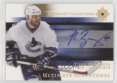 2005-06 Ultimate Collection - Ultimate Signatures #US-TB - Todd Bertuzzi