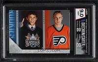 Young Guns Checklist - Alexander Ovechkin, Jeff Carter [HGA 9 MINT]