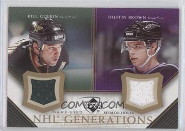 2005-06 Upper Deck - NHL Generations Duals Game-Used Memorabilia #D-GB - Dustin Brown, Bill Guerin