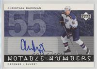 Christian Backman #/55