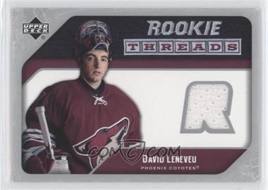 2005-06 Upper Deck - Rookie Threads #RT-DL - David LeNeveu