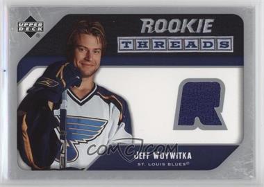 2005-06 Upper Deck - Rookie Threads #RT-JW - Jeff Woywitka