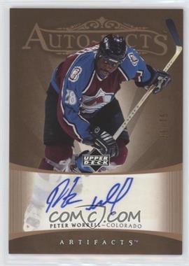 2005-06 Upper Deck Artifacts - Auto-Facts - Copper #AF-PW - Peter Worrell /75