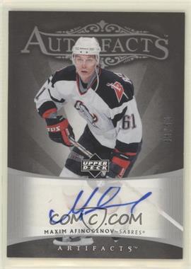 2005-06 Upper Deck Artifacts - Auto-Facts - Silver #AF-MA - Maxim Afinogenov /50