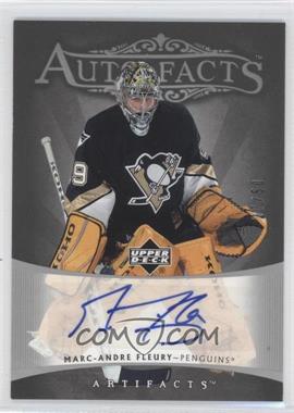 2005-06 Upper Deck Artifacts - Auto-Facts - Silver #AF-MF - Marc-Andre Fleury /50