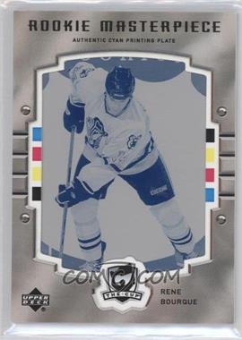 2005-06 Upper Deck Artifacts - [Base] - The Cup Rookie Masterpiece Printing Plate Cyan Framed #232 - Rene Bourque /1