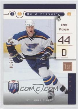 2005-06 Upper Deck Be a Player - [Base] - First Period #76 - Chris Pronger /100