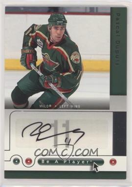 2005-06 Upper Deck Be a Player - SP Signatures #PD - Pascal Dupuis