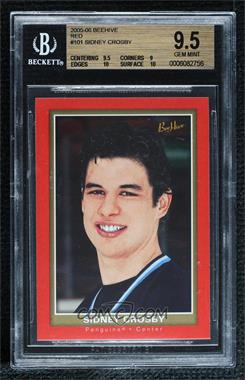 2005-06 Upper Deck Bee Hive - [Base] - Red #101 - Sidney Crosby [BGS 9.5 GEM MINT]