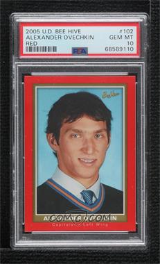 2005-06 Upper Deck Bee Hive - [Base] - Red #102 - Alexander Ovechkin [PSA 10 GEM MT]