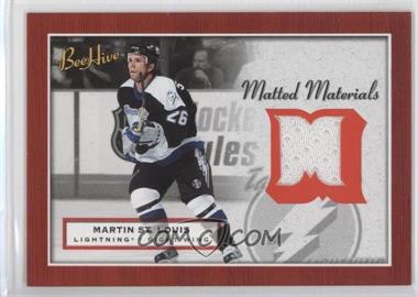 2005-06 Upper Deck Bee Hive - Matted Materials #MM-SL - Martin St. Louis