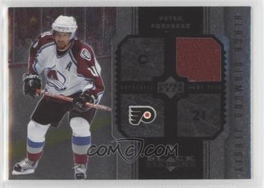 2005-06 Upper Deck Black Diamond - Jersey #J-PF - Peter Forsberg