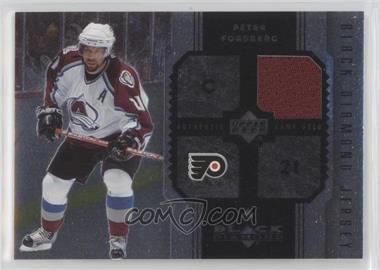 2005-06 Upper Deck Black Diamond - Jersey #J-PF - Peter Forsberg