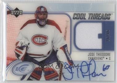 2005-06 Upper Deck Ice - Cool Threads - Autographs #ACT-JO - Jose Theodore /35