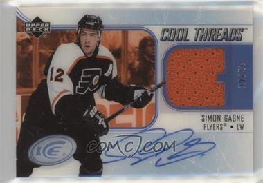 2005-06 Upper Deck Ice - Cool Threads - Autographs #ACT-SG - Simon Gagne /35