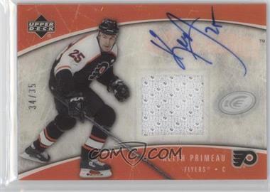 2005-06 Upper Deck Ice - Frozen Fabrics - Autographs #AFF-KP - Keith Primeau /35