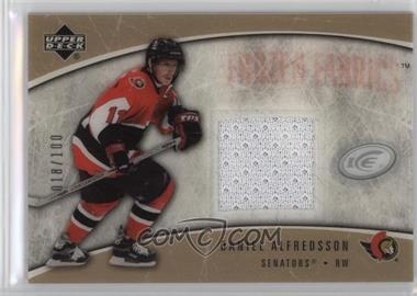 2005-06 Upper Deck Ice - Frozen Fabrics - PETG #FF-DA - Daniel Alfredsson /100