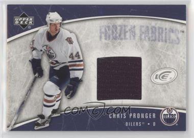 2005-06 Upper Deck Ice - Frozen Fabrics #FF-CP - Chris Pronger