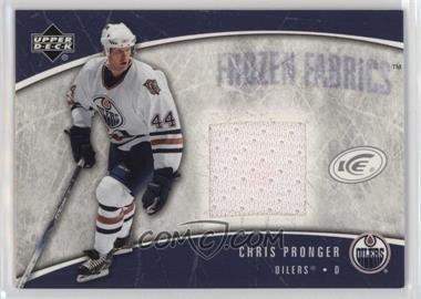 2005-06 Upper Deck Ice - Frozen Fabrics #FF-CP - Chris Pronger