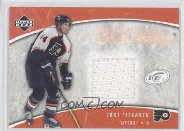 2005-06 Upper Deck Ice - Frozen Fabrics #FF-JP - Joni Pitkanen