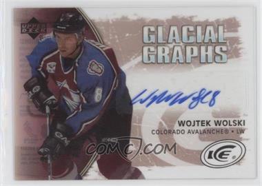 2005-06 Upper Deck Ice - Glacial Graphs - Label #GG-WW - Wojtek Wolski