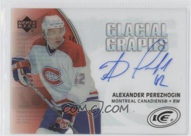 2005-06 Upper Deck Ice - Glacial Graphs #GG-AP - Alexander Perezhogin