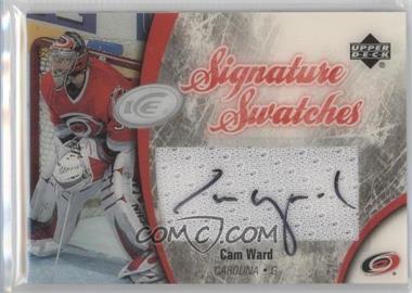 2005-06 Upper Deck Ice - Signature Swatches #SS-CW - Cam Ward