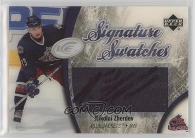 2005-06 Upper Deck Ice - Signature Swatches #SS-NZ - Nikolai Zherdev