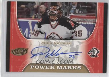 2005-06 Upper Deck Power Play - Power Marks #PM-NO - Mika Noronen