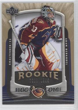 2005-06 Upper Deck Rookie Update - [Base] #104 - Adam Berkhoel /1999