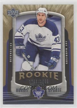 2005-06 Upper Deck Rookie Update - [Base] #186 - Jay Harrison /1999