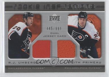 2005-06 Upper Deck Rookie Update - [Base] #225 - Rookie Inspirations - R.J. Umberger, Keith Primeau /999