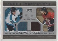 Rookie Inspirations - Steve Bernier, Dany Heatley [Noted] #/999