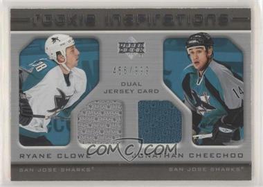 2005-06 Upper Deck Rookie Update - [Base] #231 - Rookie Inspirations - Ryane Clowe, Jonathan Cheechoo /999