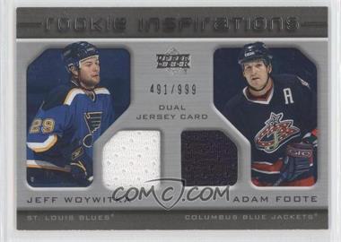 2005-06 Upper Deck Rookie Update - [Base] #232 - Rookie Inspirations - Jeff Woywitka, Adam Foote /999