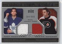 Rookie Inspirations - Andy Wozniewski, Derian Hatcher #/999