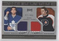 Rookie Inspirations - Andy Wozniewski, Derian Hatcher #/999