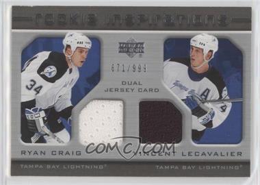 2005-06 Upper Deck Rookie Update - [Base] #245 - Rookie Inspirations - Ryan Craig, Vincent Lecavalier /999 [EX to NM]