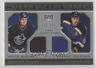 2005-06 Upper Deck Rookie Update - [Base] #246 - Rookie Inspirations - Kevin Bieksa, Barret Jackman /999