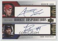 Rookie Inspirations Dual Autographs - Andrew Ladd, Todd Bertuzzi #/499