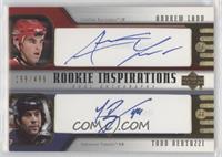 Rookie Inspirations Dual Autographs - Andrew Ladd, Todd Bertuzzi #/499